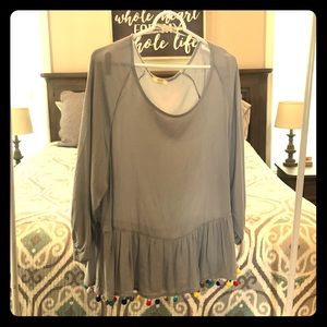 Gray boutique shirt